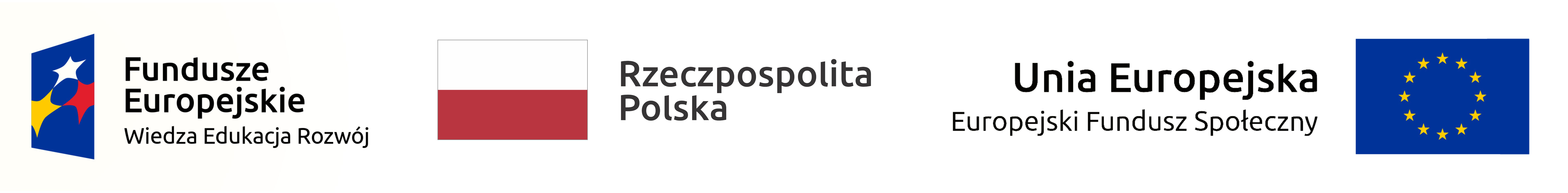 Zestaw logotypów Funduszy Europejskich